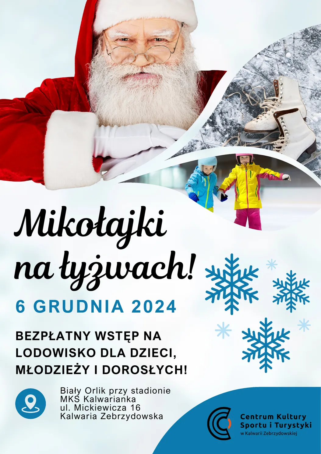 Mikołajki na lodzie – wpadnij na darmową ślizgawkę do Kalwarii Zebrzydowskiej! @ Orlik