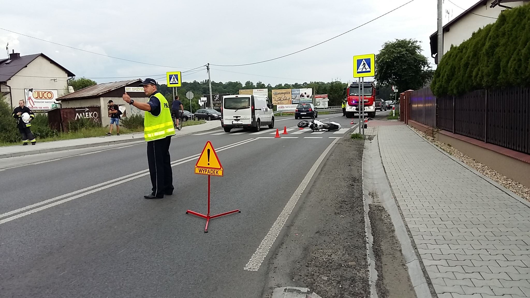 Wypadek Motocykla w Biertowicach