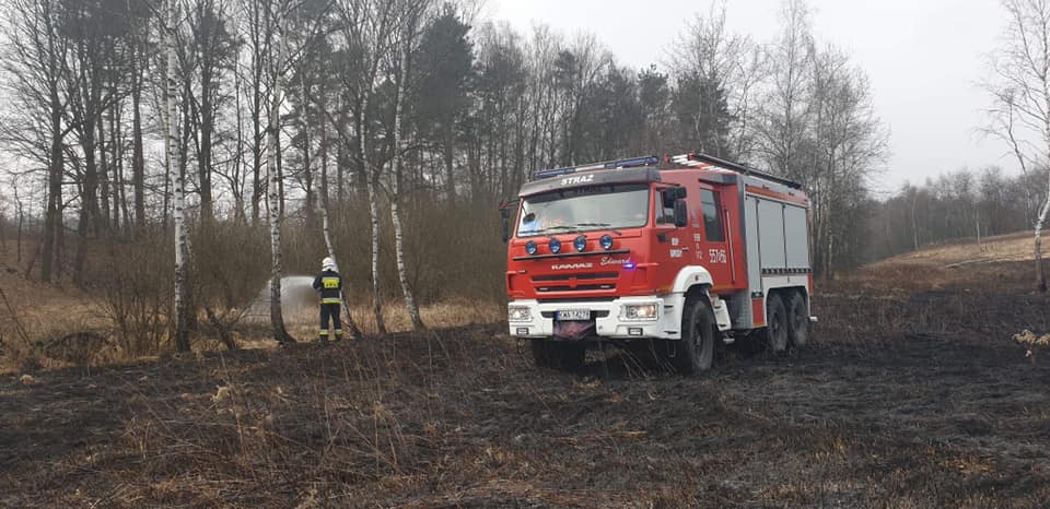 Strażacy apelują o niewypalanie traw, a dziś płonęły one w Brodach