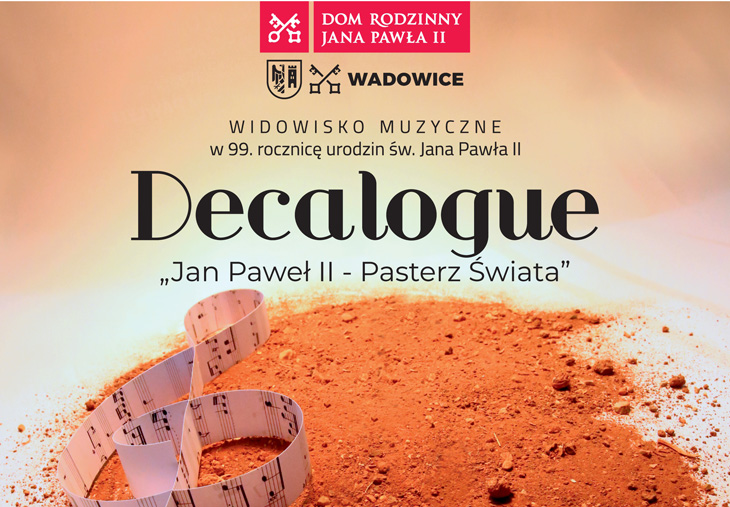 Projekt muzyczny „Decalogue” z okazji 99. rocznicy urodzin św. Jana Pawła II