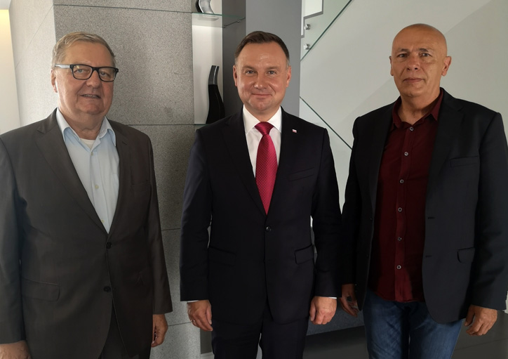 Spotkanie Członków Stowarzyszenia Niezależni Kalwaria z Prezydentem RP Andrzejem Dudą
