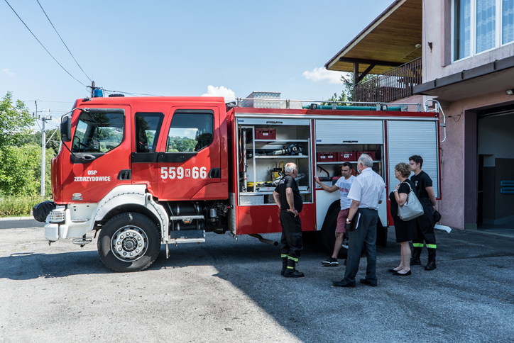 Coroczna wizyta w jednostkach Ochotniczych Straży Pożarnych w gminie Kalwaria Zebrzydowska