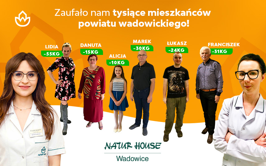 Lider odchudzania – Naturhouse w Wadowicach zaprasza na darmowe stacjonarne konsultacje z dietetykiem!