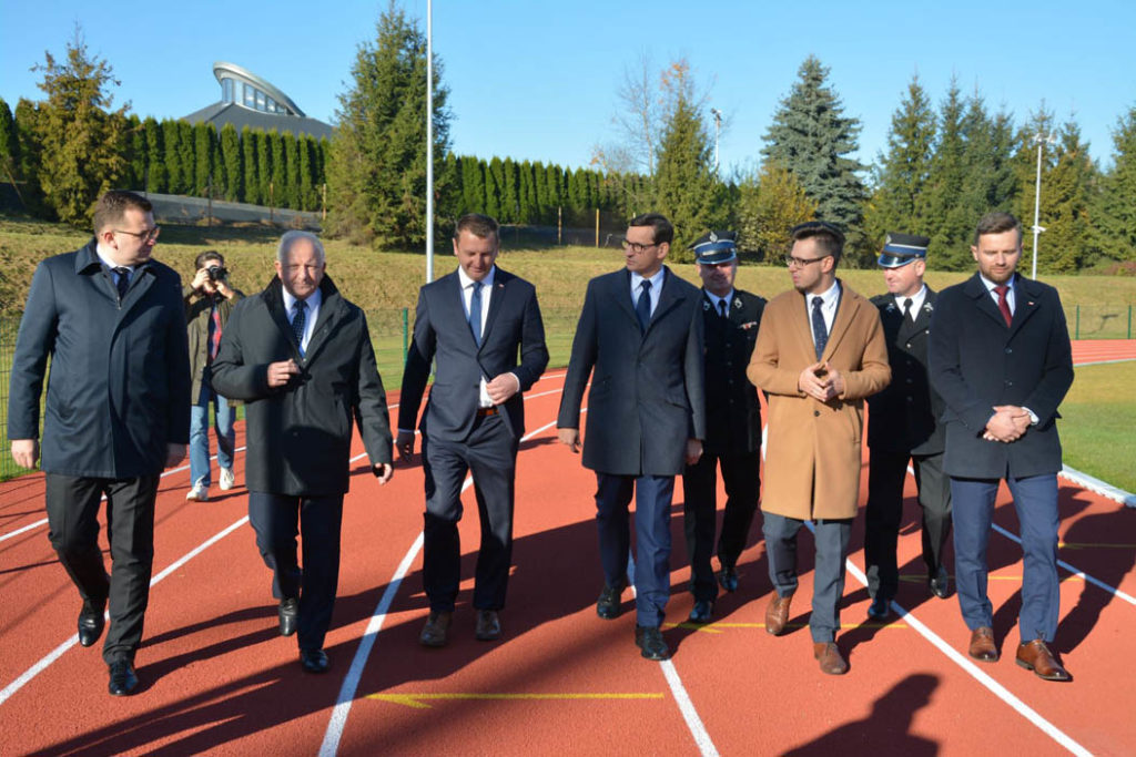Premier Morawiecki na krótko odwiedził Kalwarię Zebrzydowską