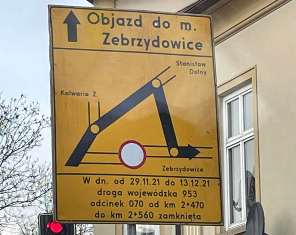Objazd do Zebrzydowic - 29.11-13.12.2021 - fot. DK52info | facebook