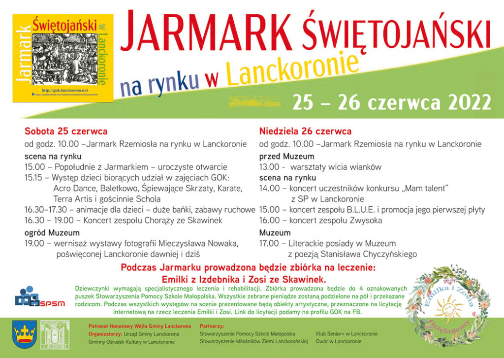 W weekend odbędzie się Jarmark Świętojański w Lanckoronie