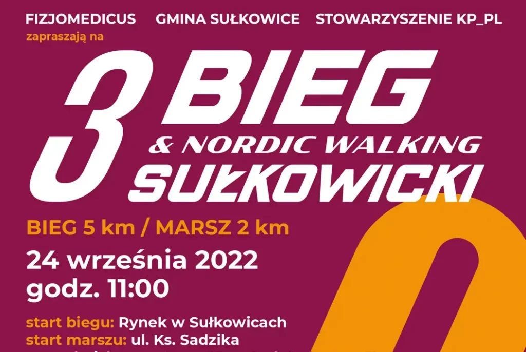 3 Bieg Sułkowicki już za tydzień w sobotę 24 września
