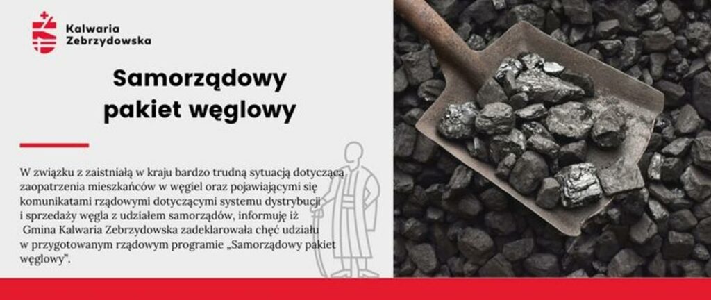 Gmina Kalwaria zbiera zapotrzebowania na zakup preferencyjny węgla