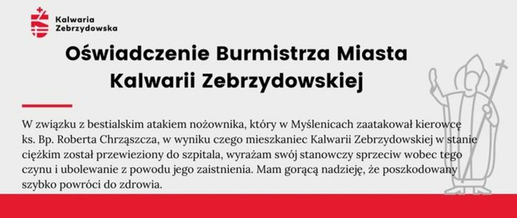 Oświadczenie Burmistrza Miasta Kalwarii Zebrzydowskiej