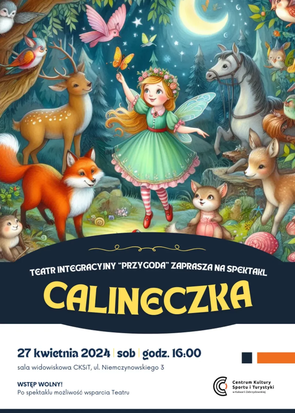 Spektakl „Calineczka” – Teatru Integracyjnego „Przygoda”