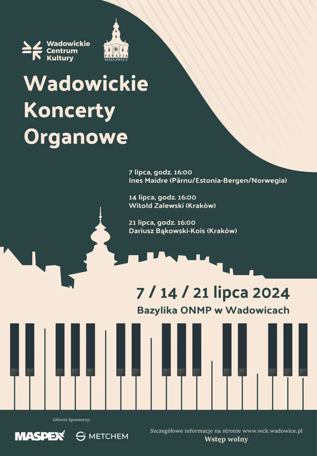 Wadowickie Koncerty Organowe – Dariusz Bąkowski-Kois