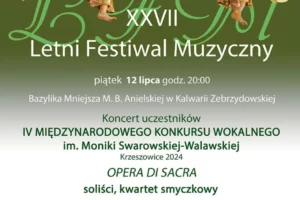 Zapraszamy na wieczorny koncert uczestników Międzynarodowego Konkursu Wokalnego im. Moniki Swarowskiej-Walawskiej